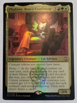 Phabine, Boss's Confidant Commander: Streets of New Capenna Foil - MTG MYTHIC - Image 1
