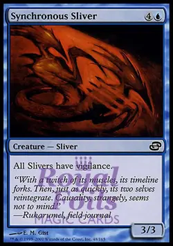 Synchronous Sliver 1x FOIL PLC MTG Planar Chaos Common NM blue - Image 1