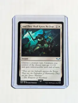 And They Shall Know No Fear Warhammer 40,000 MTG Regular - Image 1