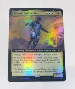 NM Extended foil Cosmic Spider-Man Mythic MTG 0271 Magic The Gathering 271 - Image 3