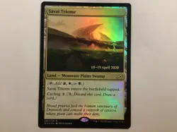 MTG Prerelease SAVAI TRIOME Foil NM (0084) Graded Power - Image 1