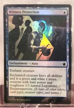 MtG Witness Protection Foundations Foil - Image 1