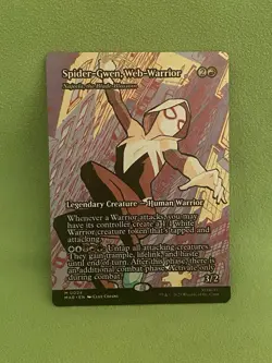 Spider-Gwen, Web-Warrior Borderless 0024 Marvel’s Spider-Man Magic MTG MAR EN NM - Image 1