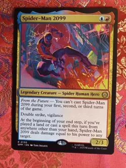 Spider-Man 2099 Marvel's Spiderman Magic The Gathering MTG rare card - Image 1