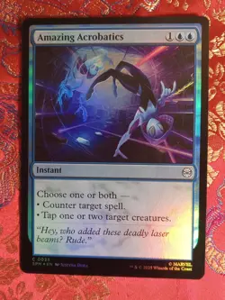 FOIL Amazing Acrobatics Marvel's Spiderman Magic The Gathering MTG card instant - Image 1