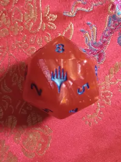 Red and Blue Spindown Counter Marvel's Spiderman Magic The Gathering MTG dice - Image 1
