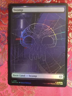 16 FOIL Lands Cards - 6 are full art Marvel's Spiderman Magic The Gathering mtg - Image 4