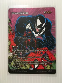 MTG Savage Beating - Marvel Spider-Man MYTHIC #0026 (NM, NONFOIL) - Image 1