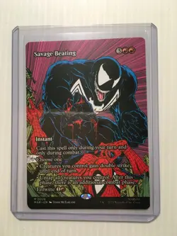 MTG Savage Beating - Marvel Spider-Man MYTHIC #0026 (NM, NONFOIL) - Image 3