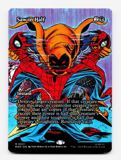 Saw in Half (Borderless) - [Marvel Universe Eternal-Legal] MTG NM/M 💀 - Image 1