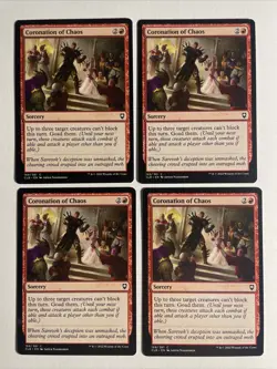 4x Mtg Baldur's Gate You‘ve Been Coronation Of Chaos NM/M Magic The Gathering - Image 1