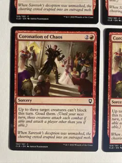 4x Mtg Baldur's Gate You‘ve Been Coronation Of Chaos NM/M Magic The Gathering - Image 2