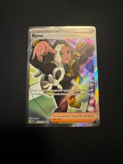 Pokemon Ryme 221/197 Obsidian Flames SV Ultra Rare Full Art Trainer - Image 1