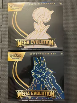 Pokemon Mega Evolution Elite Trainer Box ETB Set of 2 New Sealed - Image 2