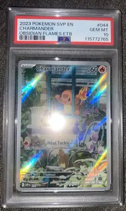 2023 Pokemon SVP en BSP #044 Charmander Obsidian Flames ETB Promo PSA 10 - Image 1