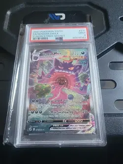 Pokemon Gengar VMAX Fusion Strike Secret Rare Full Alt Art #271 PSA 9 Mint - Image 1