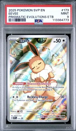 [PSA MINT 9]2025 POKEMON SVP EN-SV BLACK STAR PROMO PRISMATIC EVOLUTIONS ETB - Image 1