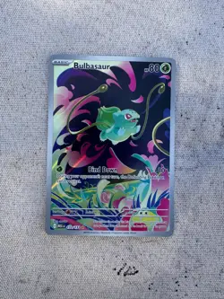 2025 POKEMON BULBASAUR 133/132 SECRET RARE FULL ART HOLO MEGA EVOLUTIONS NM - Image 1