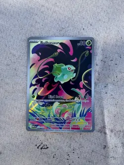 2025 POKEMON BULBASAUR 133/132 SECRET RARE FULL ART HOLO MEGA EVOLUTIONS NM - Image 1