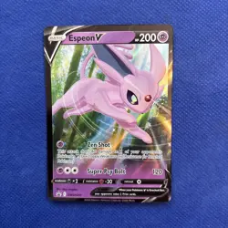 Espeon V SWSH201 Holographic Black Star Promo Pokemon TCG NM B - Image 1