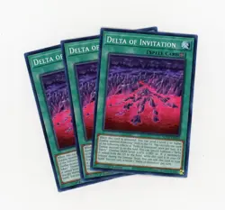 3x Yugioh Playset Delta of Invitation SUDA-EN066 Common 1st Ed Near Mint - Image 1