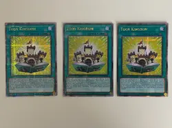 Yugioh Toon Kingdom x 3 - 1st QCR Quarter Century Secret Rare NM - Free Holo - C - Image 1
