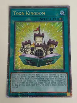 Yugioh Toon Kingdom x 3 - 1st QCR Quarter Century Secret Rare NM - Free Holo - C - Image 2