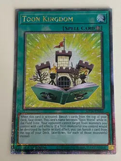 Yugioh Toon Kingdom x 3 - 1st QCR Quarter Century Secret Rare NM - Free Holo - C - Image 3