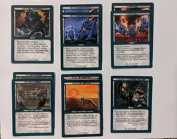 Battletech CCG TCG Game 10x RARE Mission Cards, Unlimited Base Set - Image 1