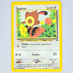 Sentret 63/75 Neo Discovery Common Vintage Pokemon Card TCG English LP - Image 1