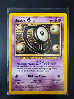 UNOWN O Neo Discovery Set 69/75 Common Pokemon Card Unlimited - Image 1