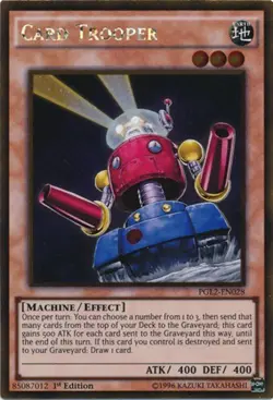 Card Trooper - PGL2-EN028 - Gold Rare - 1st Edition x3 - Lightly Played - Image 1