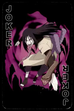 2007 Naruto Shippuden Shonen Jump Orochimaru Poker Card #JOKER - Image 1