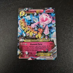Pokemon TCG Mega Diancie EX Black Star Promo Holo Card XY44 - Image 1
