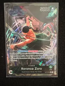 One Piece Card Game Roronoa Zoro (Alt Art Leader) OP12-020 Legacy of the Master - Image 1