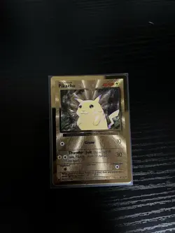 Pokemon TCG Celebrations Pikachu Gold Metal Card 58/102 - Image 1