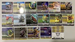 CARDFIGHT VANGUARD V-EB09 TACHIKAZE R AND C PLAYSET (4x EACH CARD) + 4 MARKERS - Image 1