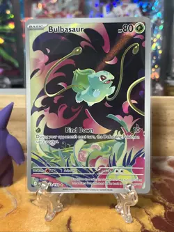 Bulbasaur Full Art Mega Evolutions Pokemon Card 133/132 Near Mint Condition Rare - Image 1