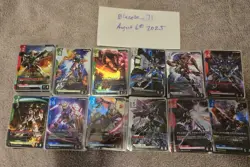 Gundam TCG LR+ Set of 12 Foil Cards - Image 1