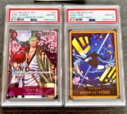 PSA 10 Zoro Don!! Card Roronoa Gold Super Parallel & Zoro-Juurou promo Japanese - Image 1