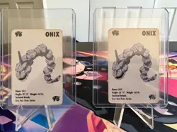 KFC promo 1998 Nintendo Pokemon Onyx Mini Card #95 vintage applause - Image 1