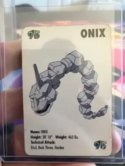 KFC promo 1998 Nintendo Pokemon Onyx Mini Card #95 vintage applause - Image 4