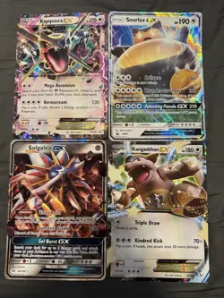 Pokemon TCG Jumbo Card Lot Rayquaza, Snorlax, Kangaskhan, Solgaleo - Image 1