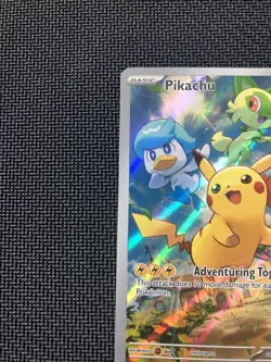 Pikachu 027 SVP Pokemon Center Stamped Stamp Paldea Promo Card: Fast Shipping - Image 3
