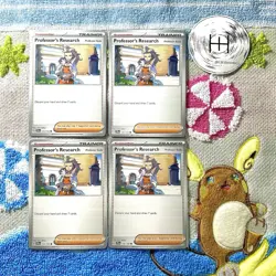 Pokemon Journey Together Professor's Research Common 155/159 Set Of 4 Cards Lot - Image 1