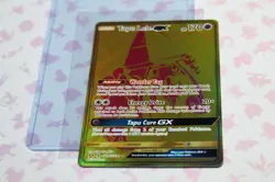 Hidden Fates Gold Tapu Lele GX Full Art Holo Pokemon Card - SV94/SV94 Mint - Image 1