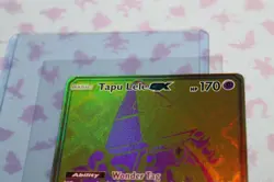 Hidden Fates Gold Tapu Lele GX Full Art Holo Pokemon Card - SV94/SV94 Mint - Image 2