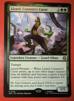MTG: SPIDER-MAN, LIZARD, CONNOR'S CURSE, 0106, REGULAR, RARE, NM, SPM - Image 1