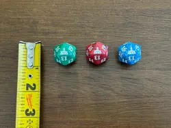 Lot of 3 Magic Gathering Rivals Ixalan Spindown D20 Life Counter Dice Die MTG - Image 1