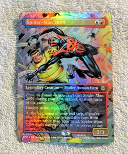 Spider-Man 2099 0205 R Borderless Foil - Magic MTG Marvel's Spider-Man - Image 1